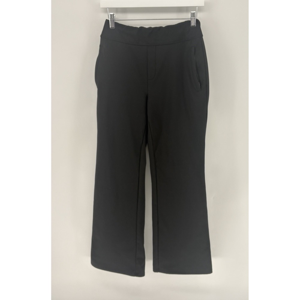 Halara Wide Leg Pants Womens M Black High Waisted Stretchy Workleisure Trousers